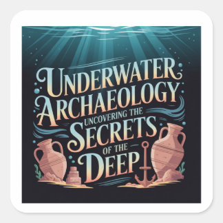 Adesivo Quadrado underwater archaeology
