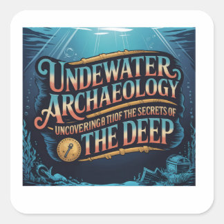 Adesivo Quadrado Underwater Archaeology