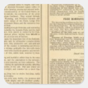 Adesivo Quadrado União e linhas de estrada de ferro pacíficas