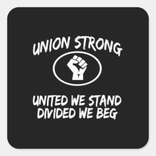 Adesivo Quadrado União Forte E Solidariedade