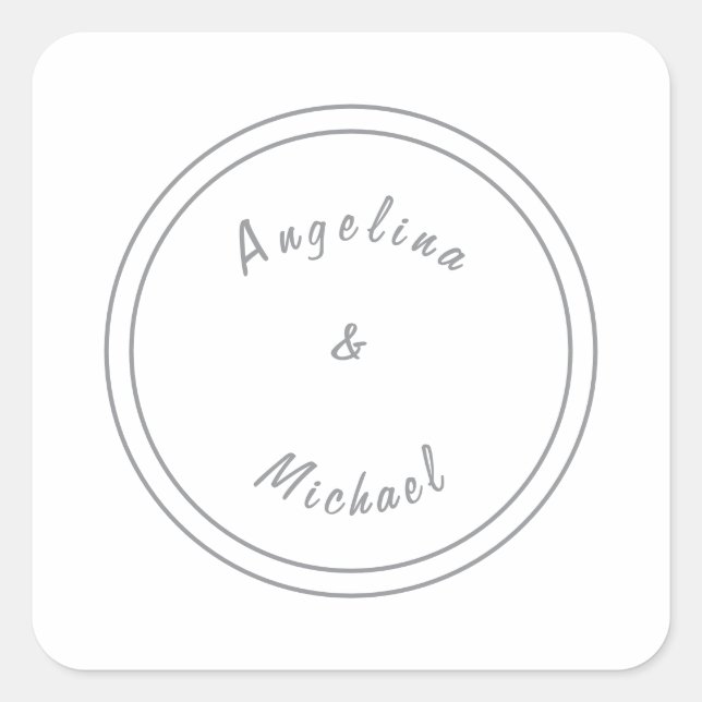 Adesivo Quadrado Único Moderno Minimalista Simples (Frente)