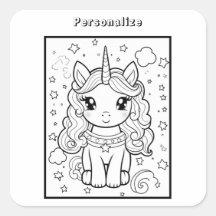 Unicorn de cores personalizado