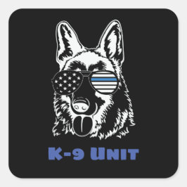 Adesivo Quadrado Unidade K-9 Americana