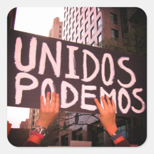 Adesivo Quadrado Unidos Sticker por Tamara Diaz Art
