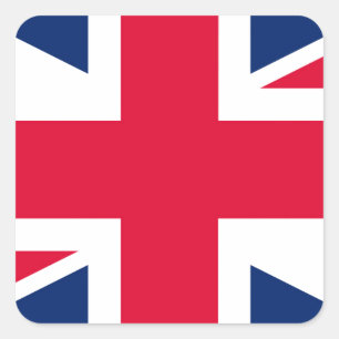 Adesivo Quadrado Union Jack - bandeira BRITÂNICA
