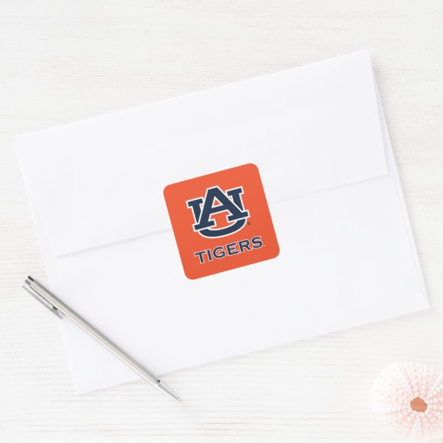 Adesivo Quadrado Universidade Auburn | Auburn (Envelope)