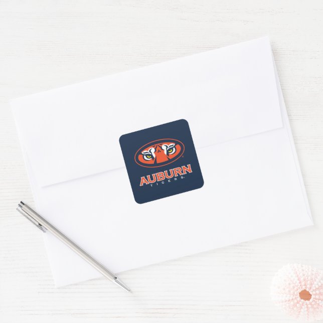 Adesivo Quadrado Universidade Auburn | Auburn Tigers (Envelope)