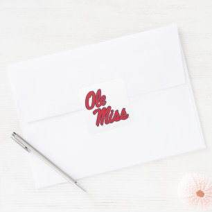 Adesivo Quadrado Universidade do Mississippi   Script Ole Miss