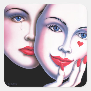 Adesivo Quadrado Unmasked