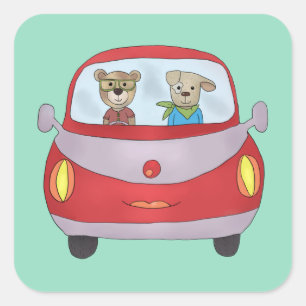 Adesivo Quadrado Unterwegs