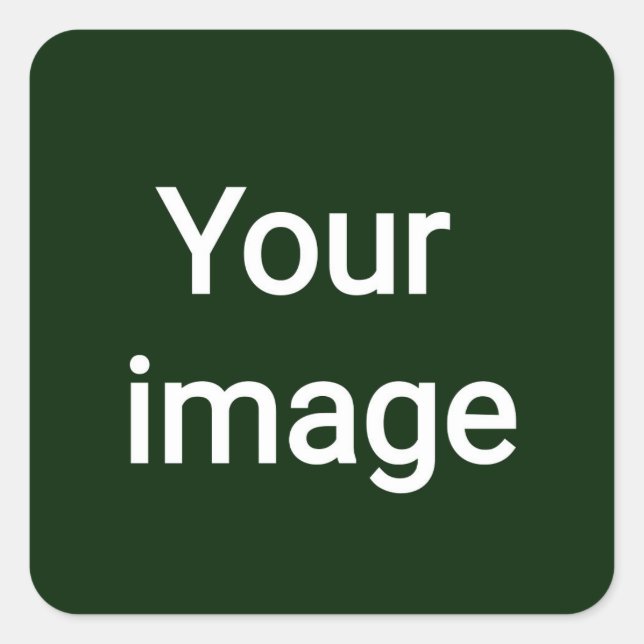 Adesivo Quadrado Upload Your Custom Image – Personalized Graphic (Frente)