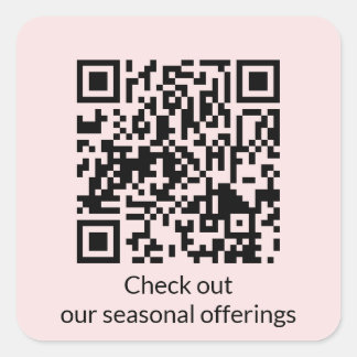 Adesivo Quadrado URL de Geração de Código QR Personalizado