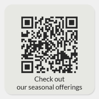 Adesivo Quadrado URL de Geração de Código QR Personalizado