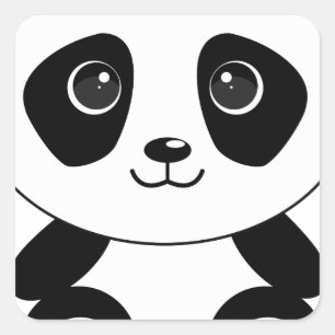Adesivo Quadrado Urso-bravo-panda-panda