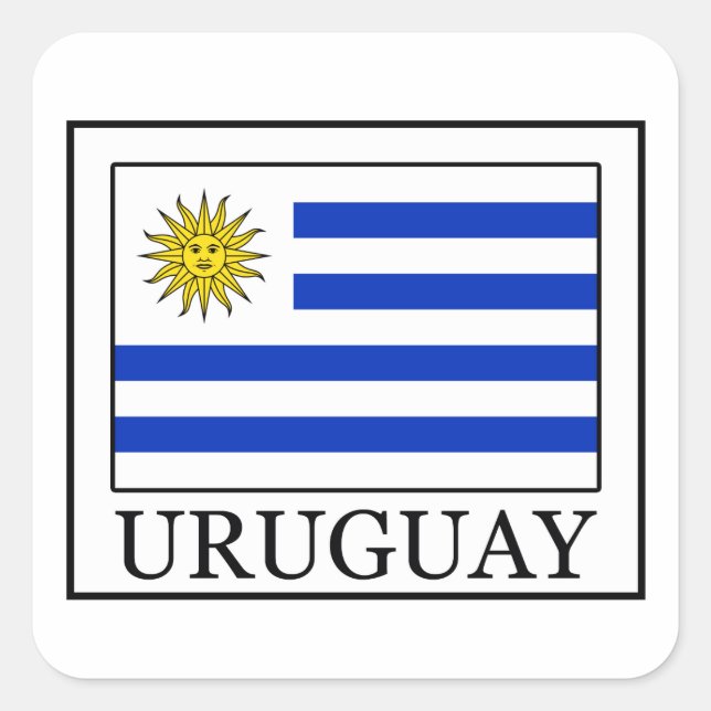 Adesivo Quadrado Uruguai (Frente)