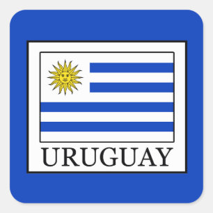 Adesivo Quadrado Uruguai