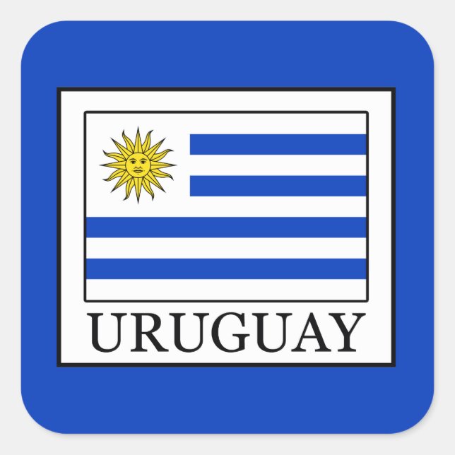 Adesivo Quadrado Uruguai (Frente)