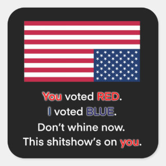 Adesivo Quadrado USA in Distress