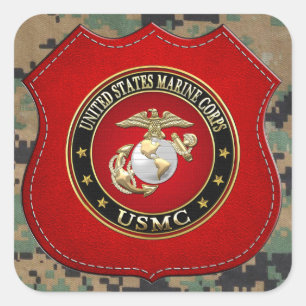 Adesivo Quadrado USMC EGA [Edição Especial] [3D]