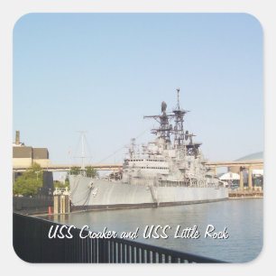 Adesivo Quadrado USS Croaker e USS Little Rock