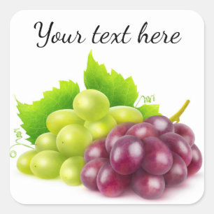 Adesivo Quadrado Uvas