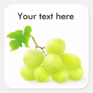 Adesivo Quadrado Uvas brancas