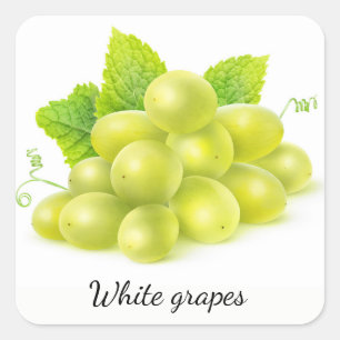 Adesivo Quadrado Uvas e menta