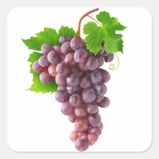 Adesivo Quadrado Uvas vermelhas (Frente)