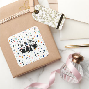 Adesivo Quadrado Uw Pessoas Engraçadas Gatos Pretos