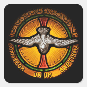 Adesivo Quadrado Vaca de vidro contida