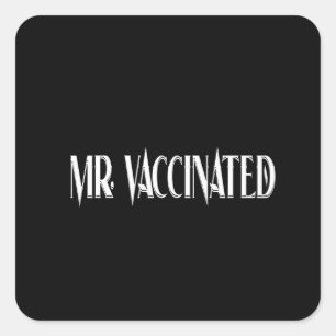 Adesivo Quadrado Vaccinado