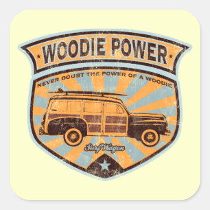 Adesivo Quadrado Vagão de Woodie