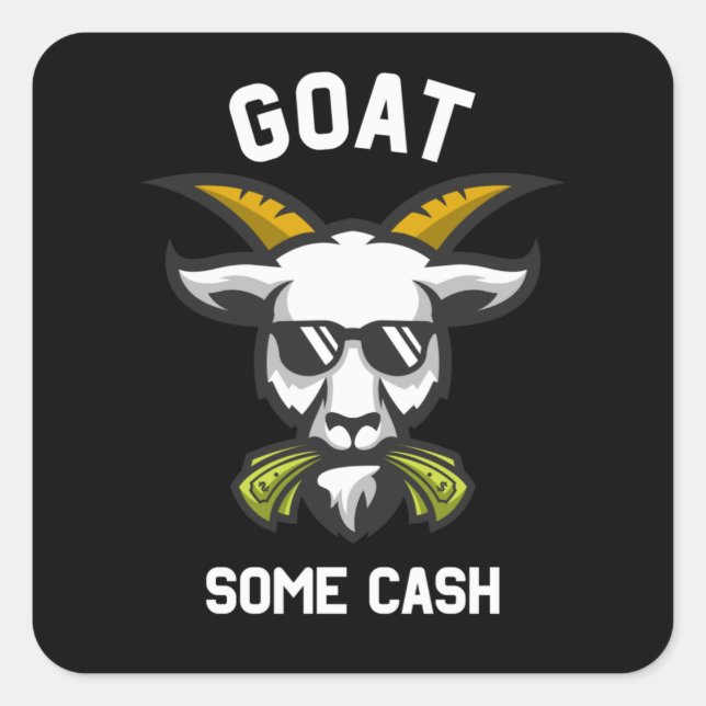 Adesivo Quadrado Vai A Algum Dinheiro Engraçado, Bolo Billy Com Din (Frente)