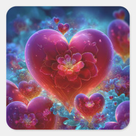 Adesivo Quadrado Valentine’s Day Stickers | Cute, Romantic