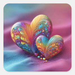 Adesivo Quadrado Valentine’s Day Stickers | Cute, Romantic