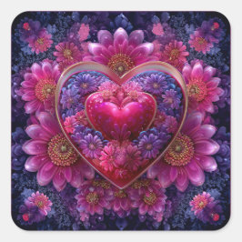 Adesivo Quadrado Valentine’s Day Stickers | Cute, Romantic