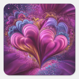 Adesivo Quadrado Valentine’s Day Stickers | Cute, Romantic