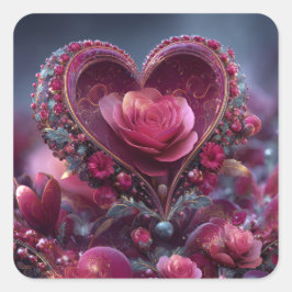 Adesivo Quadrado Valentine’s Day Stickers | Cute, Romantic