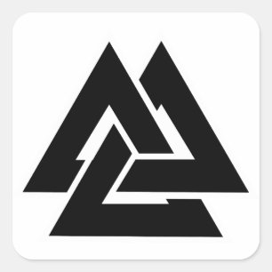 Adesivo Quadrado Valknut