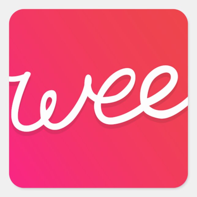 Adesivo Quadrado Vamos! (Frente)