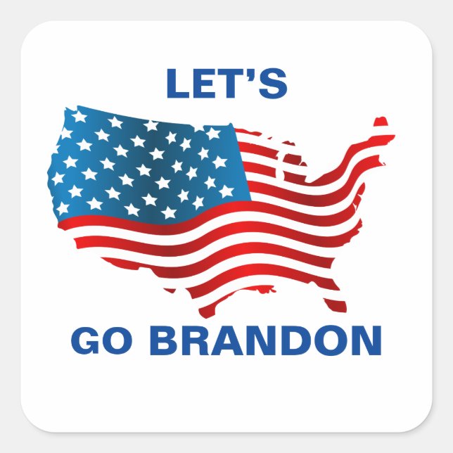 Adesivo Quadrado Vamos Brandon (Frente)