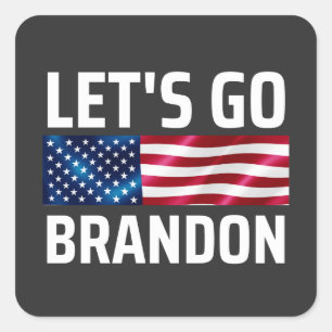 Adesivo Quadrado vamos brandon vamos brandon