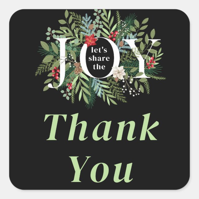 Adesivo Quadrado Vamos Compartilhar o Chá de fraldas de Alegria (Frente)