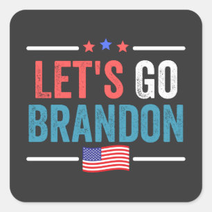 Adesivo Quadrado Vamos Go Brandon