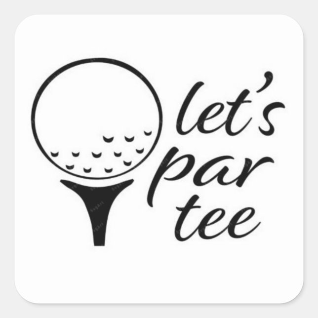 ADESIVO QUADRADO VAMOS "PAR TEE* LEGAL GOLFER'S STICKER (Frente)
