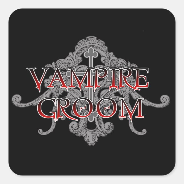 Adesivo Quadrado Vampire Groom (Frente)
