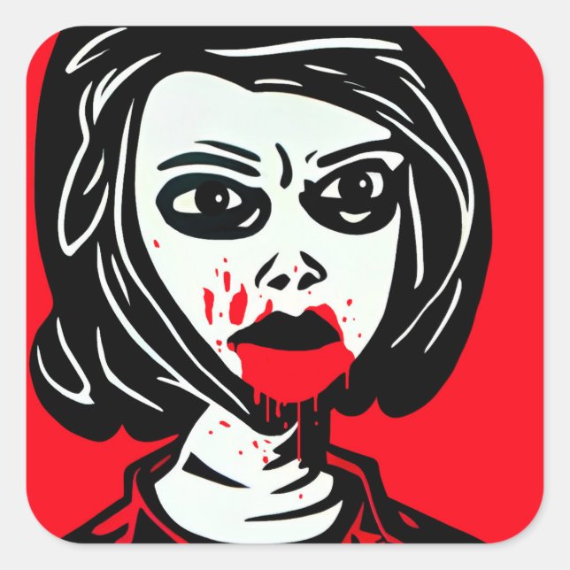 Adesivo Quadrado Vampiro (Frente)