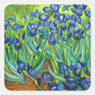 Adesivo Quadrado Van Gogh Irises