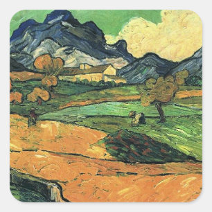 Adesivo Quadrado Van Gogh - Monte Gaussier, pintura famosa,