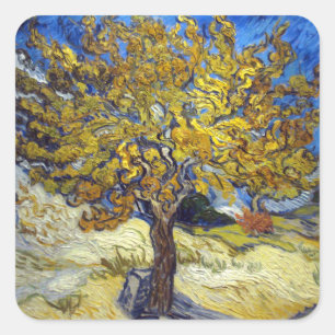 Adesivo Quadrado Van Gogh Mulberry Tree Masterpart Art